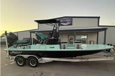 Jireh Shallow Draft Fishing Boat, built in Port O'Connor Texas.