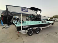 Jireh Shallow Draft Fishing Boat, built in Port O'Connor Texas.